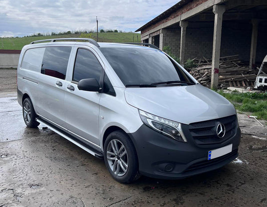 Lateral platforms Maya V1 (2 pieces, aluminum) for Mercedes Vito / V-class W447 2014↗ year - image 1
