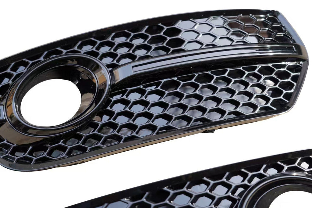 Fog Light Grilles RS-Style (2013-2017, 2 pcs, Black) for Audi Q5 2008-2017 - image 3