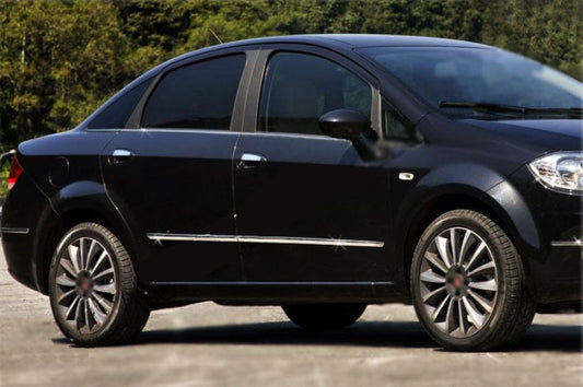 Door Moldings Stainless Steel (4 pcs) for Fiat Linea 2006-2018 - image 2