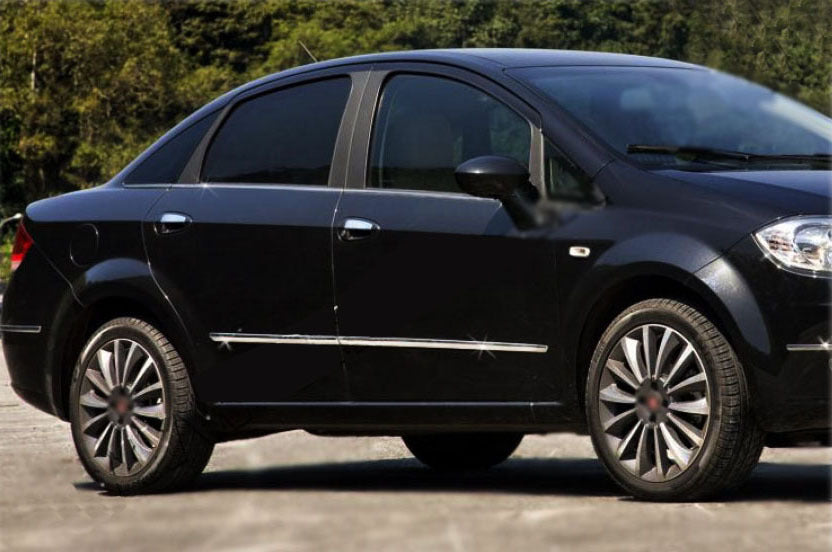 Door Moldings Stainless Steel (4 pcs) for Fiat Linea 2006-2018 - image 2