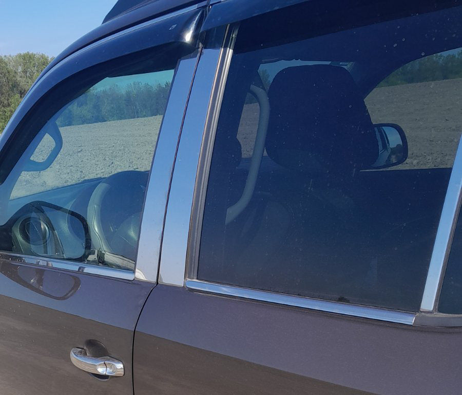 Window edging (4 strips, stainless steel) for Volkswagen Amarok 2010-2022 - image 5