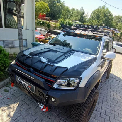 Set of linings for the hood DRAGON (3 pcs) for Volkswagen Amarok 2010-2022 - Reelken Auto