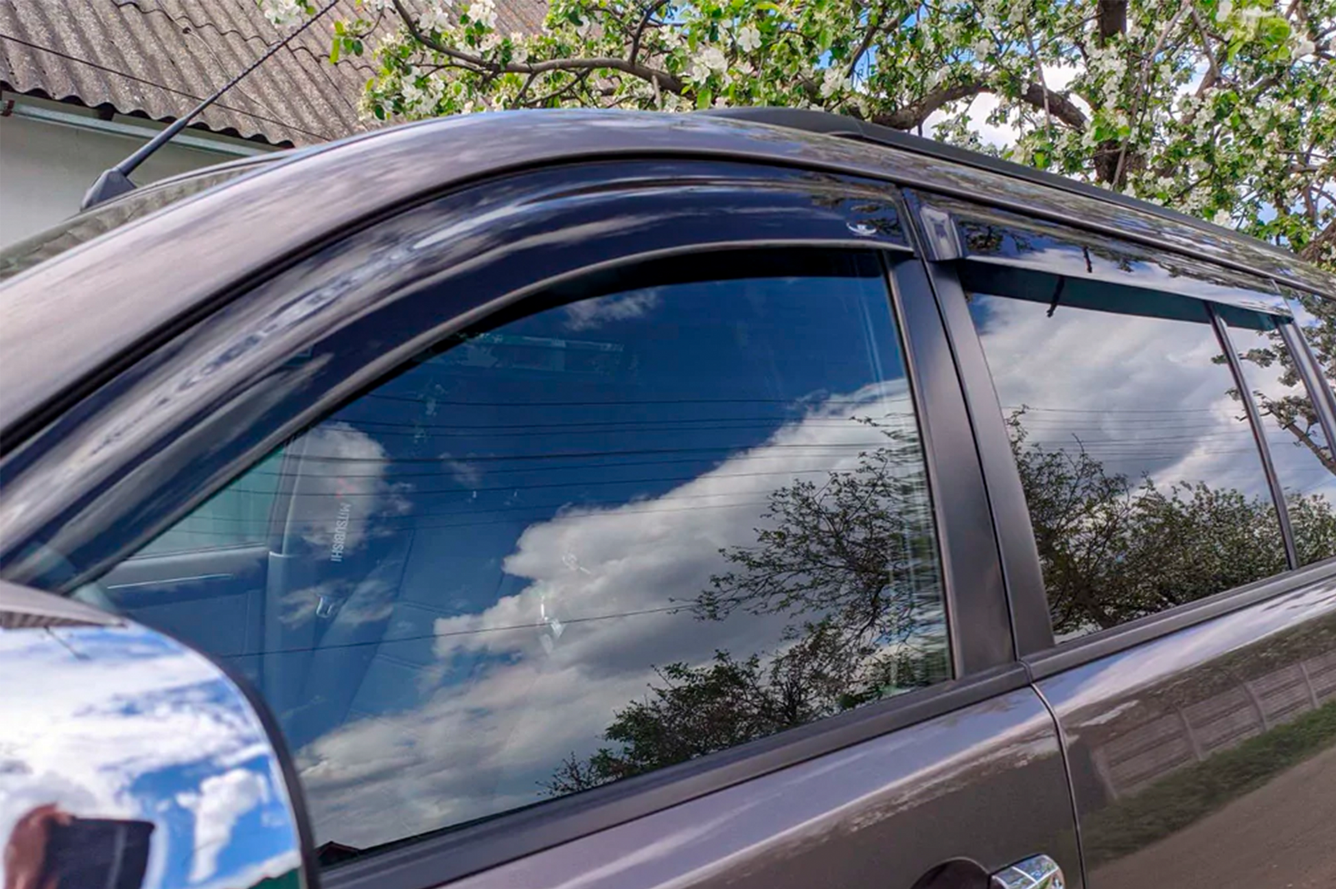 Window Deflectors (4 pcs, HIC) for Mitsubishi Pajero Sport 2008-2015 - image 2