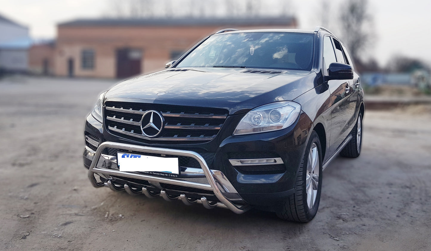 Bull Bar WT003 (Stainless Steel) for Mercedes GLE/ML сlass W166 2011-2018 - image 2