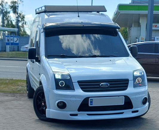 Front lower lip spoiler (primed) for Ford Connect 2010-2013 - image 1