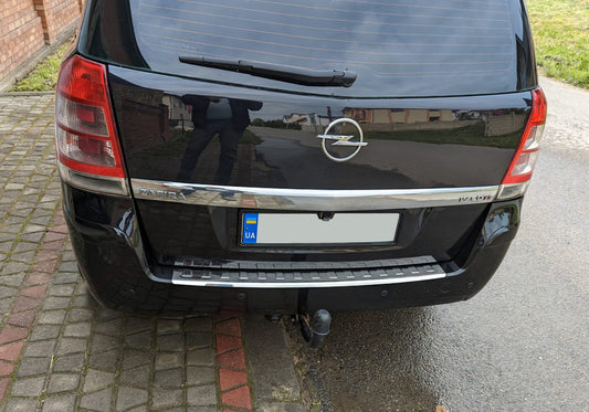 Rear Bumper Protector Carmos V1 Stainless Steel for Opel Zafira B 2005-2011 - image 1