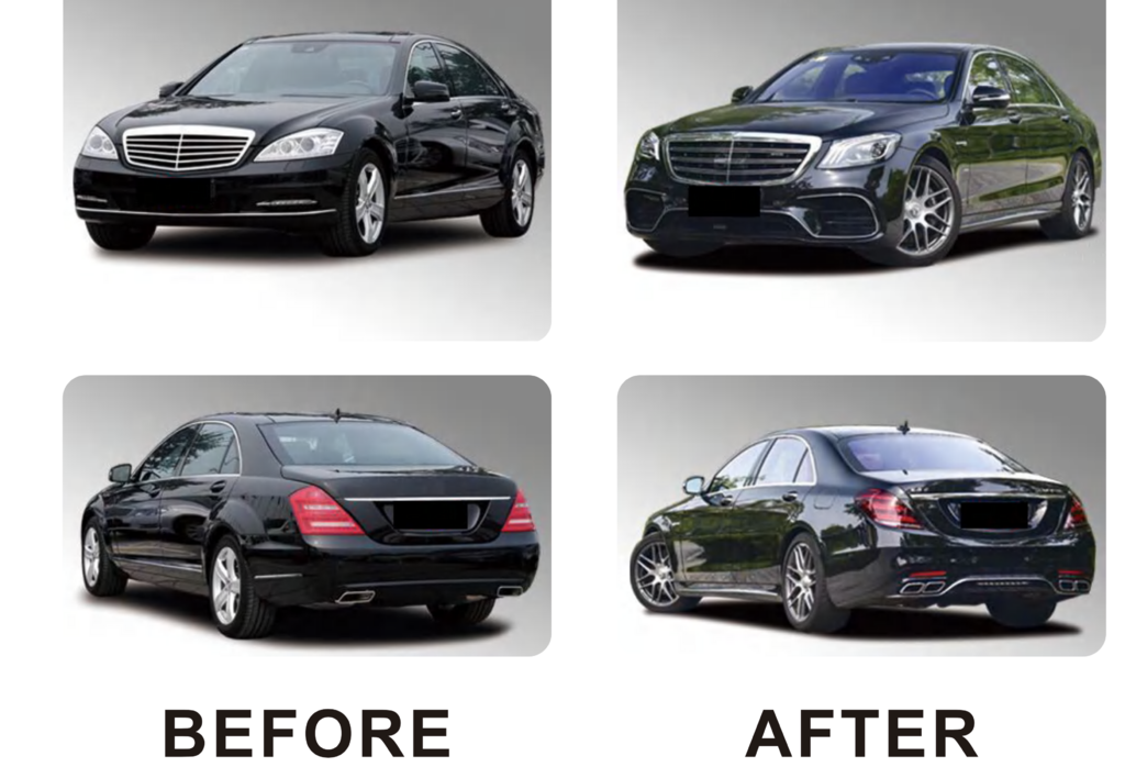 Facelift Body Kit to W222 AMG S63 for Mercedes S-сlass W221 2005-2013 - image 3