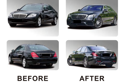 Facelift Body Kit to W222 AMG S63 for Mercedes S-сlass W221 2005-2013 - image 3
