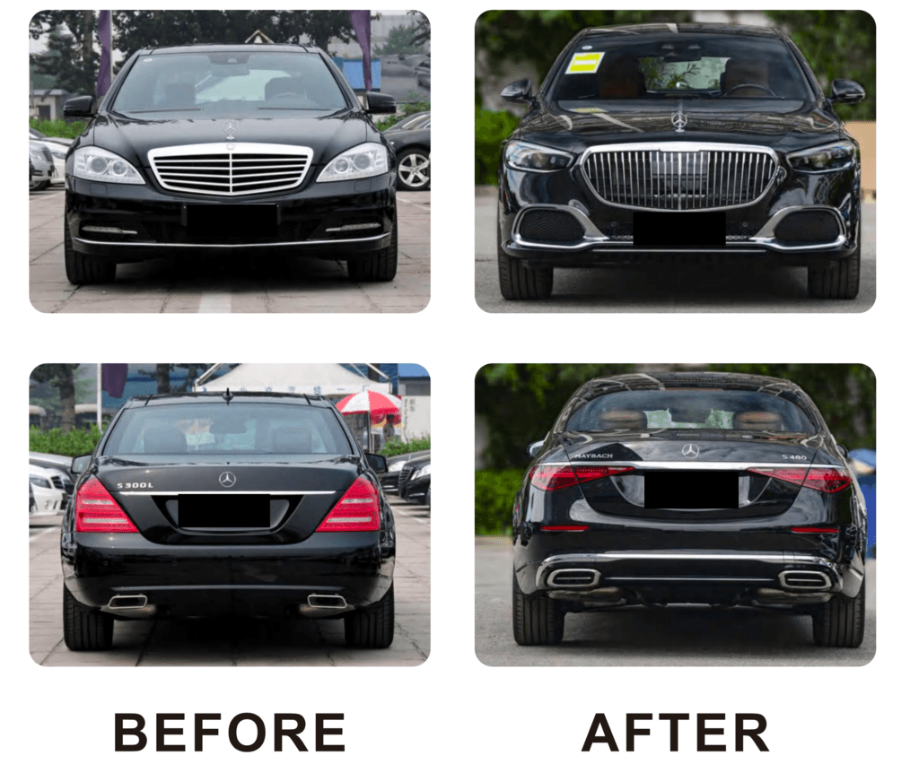 W223 Maybach restyling kit (without doors) for Mercedes S-class W221 - Reelken Auto