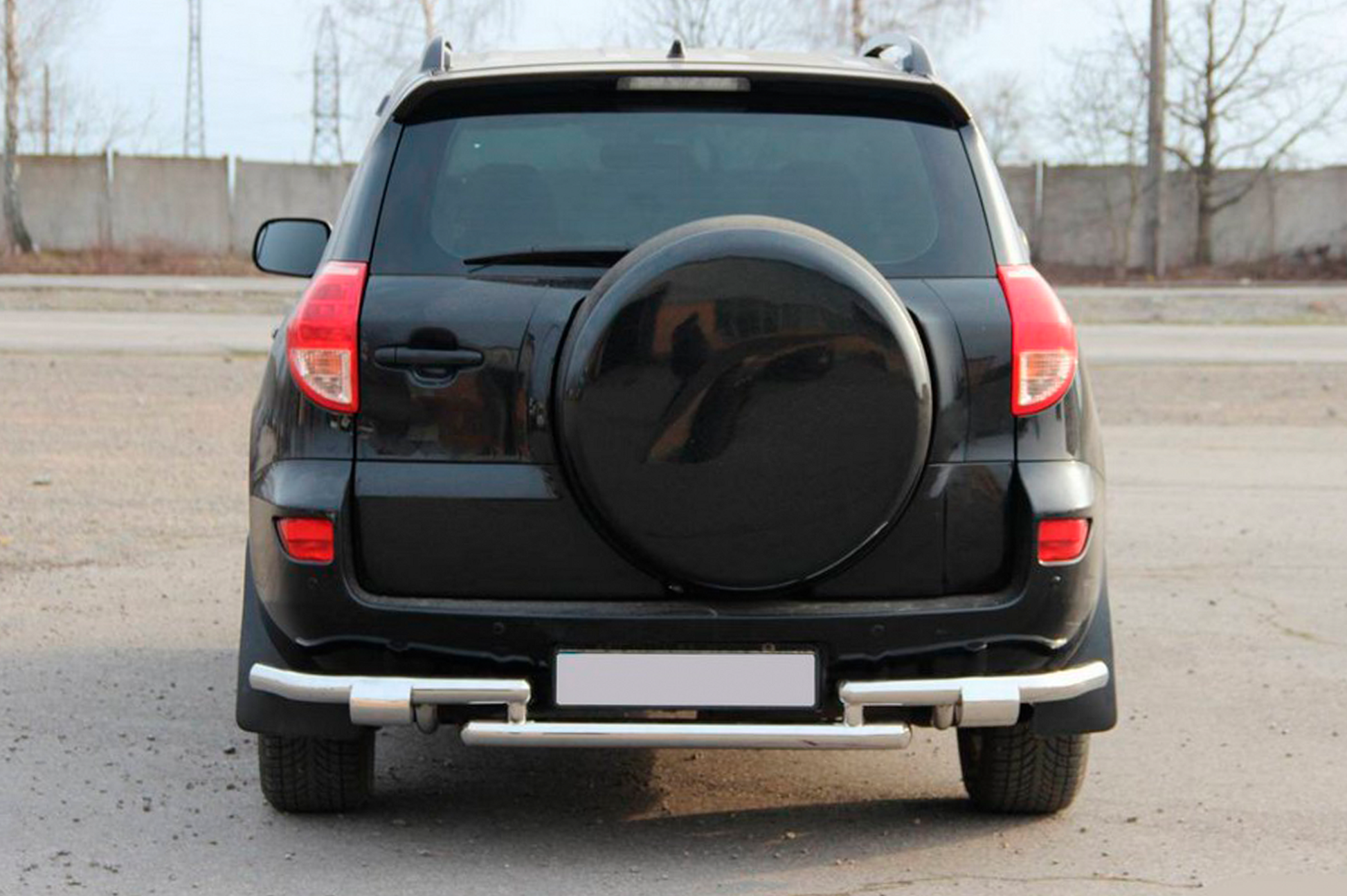 Rear Guard AK005-2 (2 pcs, stainless steel) for Toyota Rav 4 2006-2013 - image 2