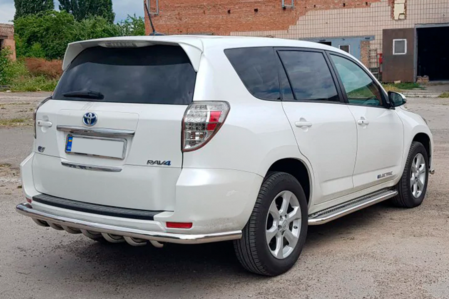 Rear Guard AK005-15 (2 pcs, stainless steel) for Toyota Rav 4 2006-2013 - image 2