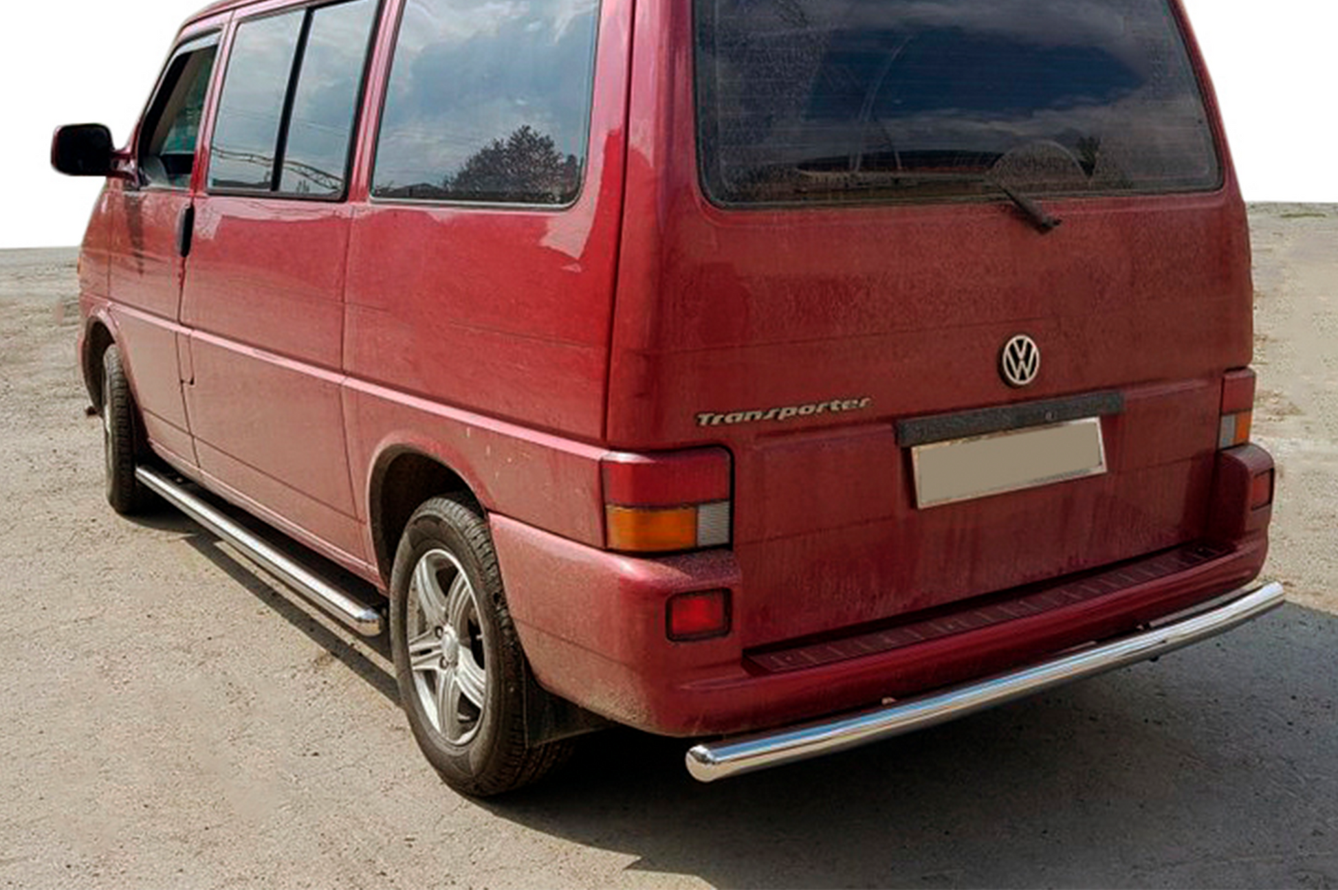 Rear Bar AK002 (Stainless Steel) for Volkswagen T4 Caravelle/Multivan 1990-2003 - image 1