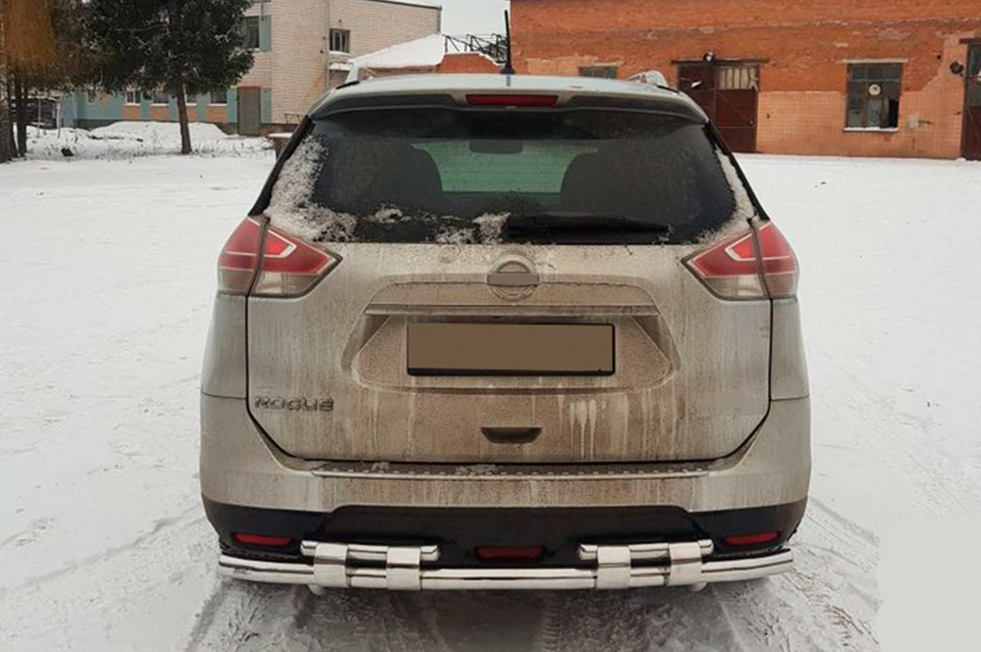 Rear Guard NSXT.13.6.B1-08 (2 pcs, stainless steel) for Nissan X-trail T32/Rogue 2014-2021 - image 1