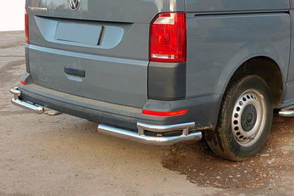 Rear Corner Bars AK003-Double (2 pcs, stainless steel) for Volkswagen T6 2015-2024 - image 2