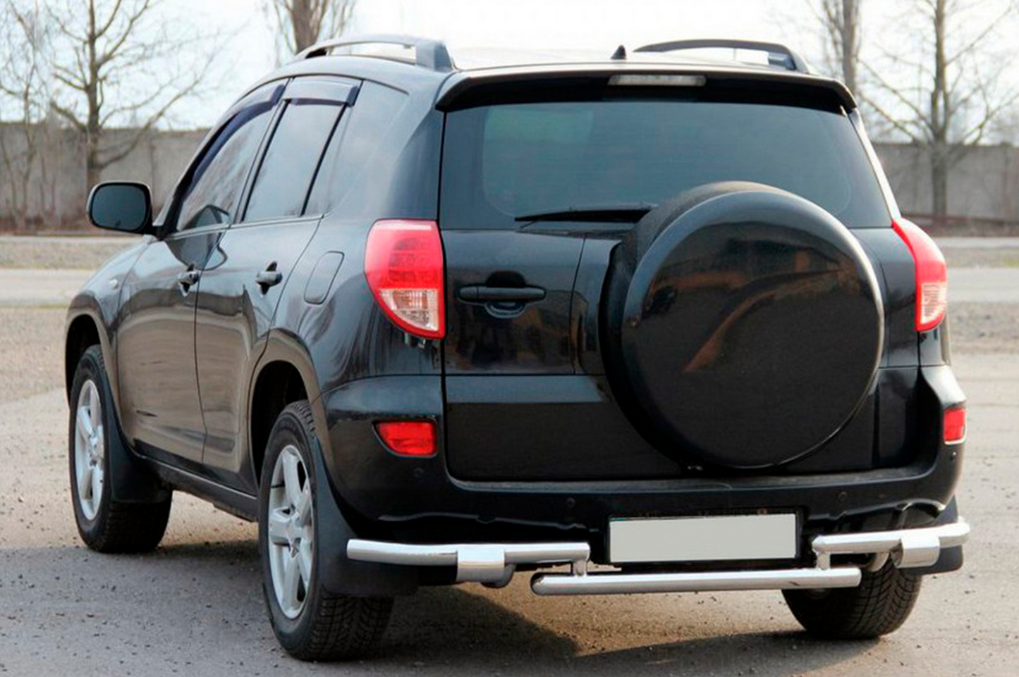 Rear Guard AK005-2 (2 pcs, stainless steel) for Toyota Rav 4 2006-2013 - image 1