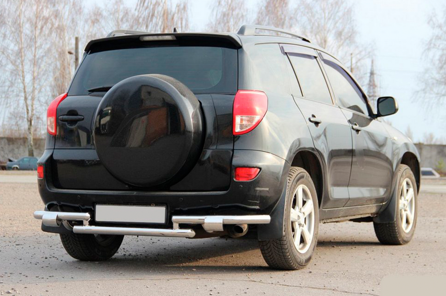 Rear Guard AK005-2 (2 pcs, stainless steel) for Toyota Rav 4 2006-2013 - image 3