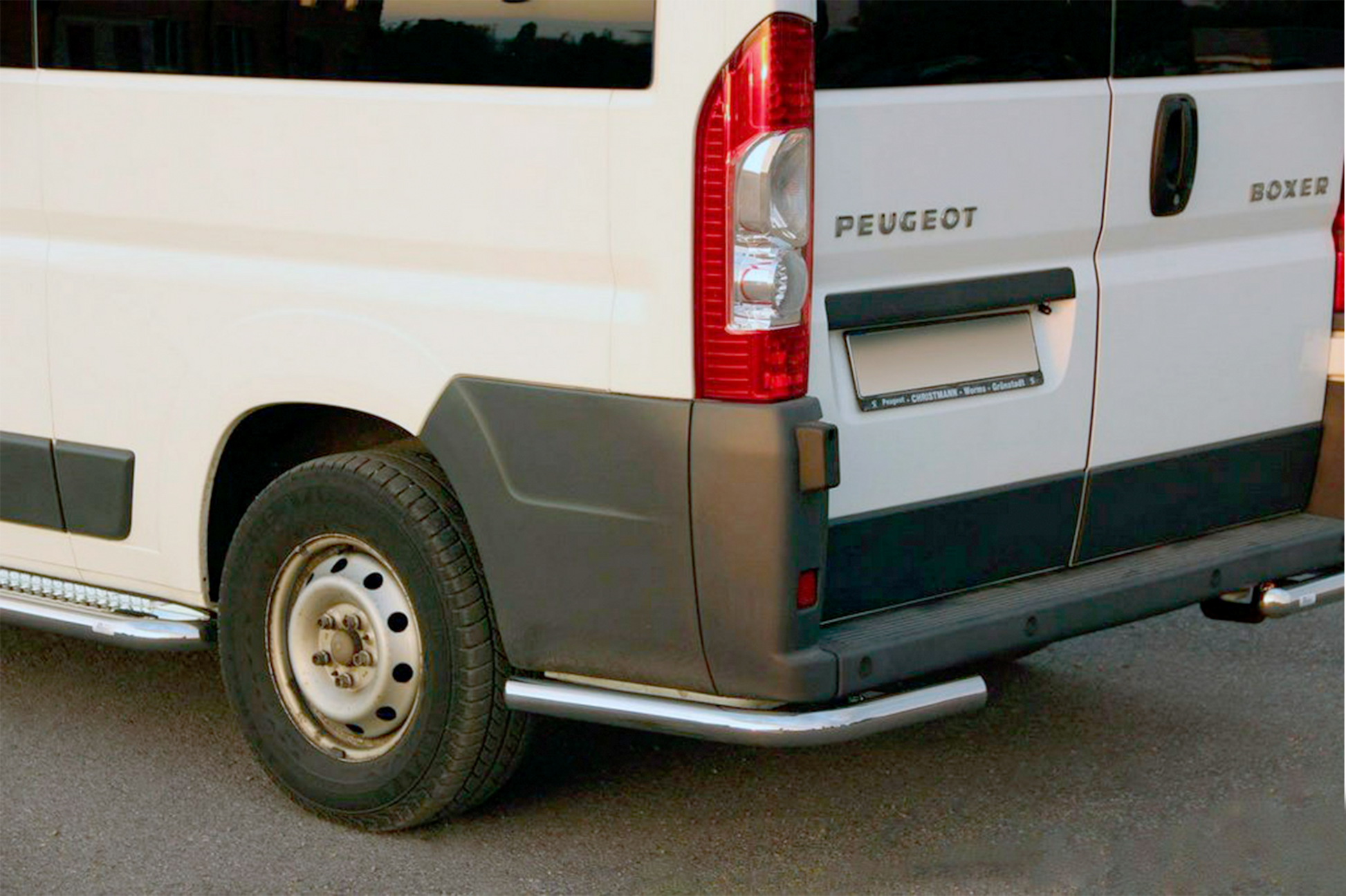 Rear Corner Bars AK003 (2 pcs, stainless steel) for Opel Movano 2021- - image 1