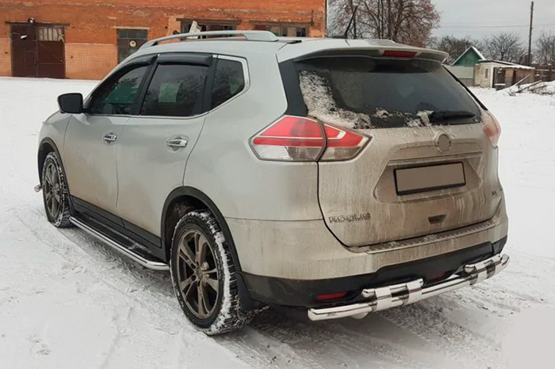 Rear Guard NSXT.13.6.B1-08 (2 pcs, stainless steel) for Nissan X-trail T32/Rogue 2014-2021 - image 3