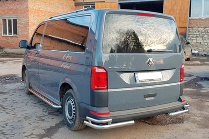 Rear Corner Bars AK003-Double (2 pcs, stainless steel) for Volkswagen T6 2015-2024 - image 4