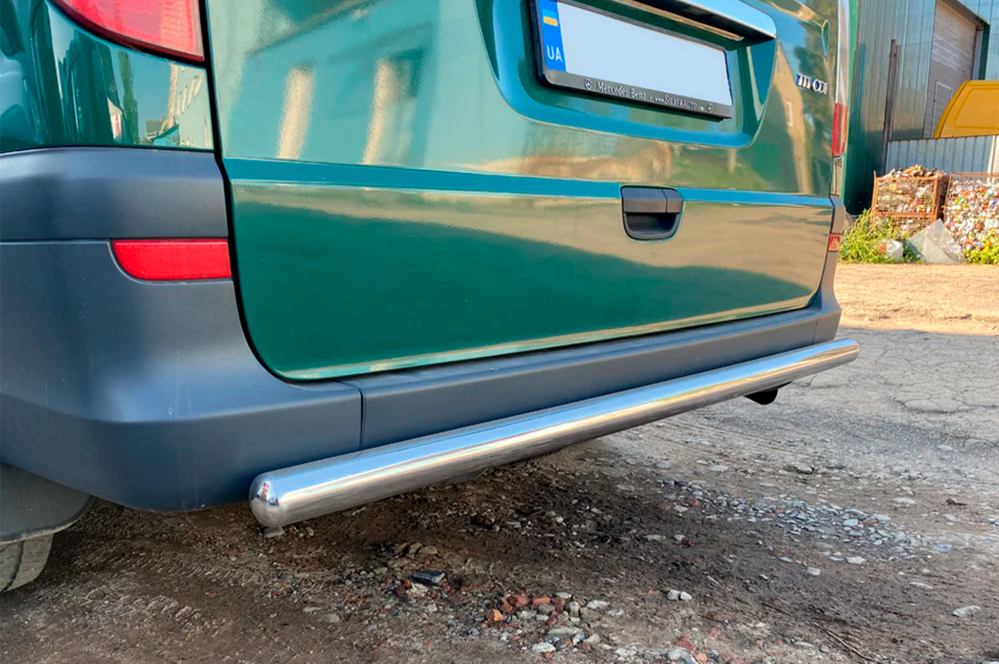 Rear Bar AK002 (Stainless Steel) for Mercedes Viano 2004-2014 - image 4