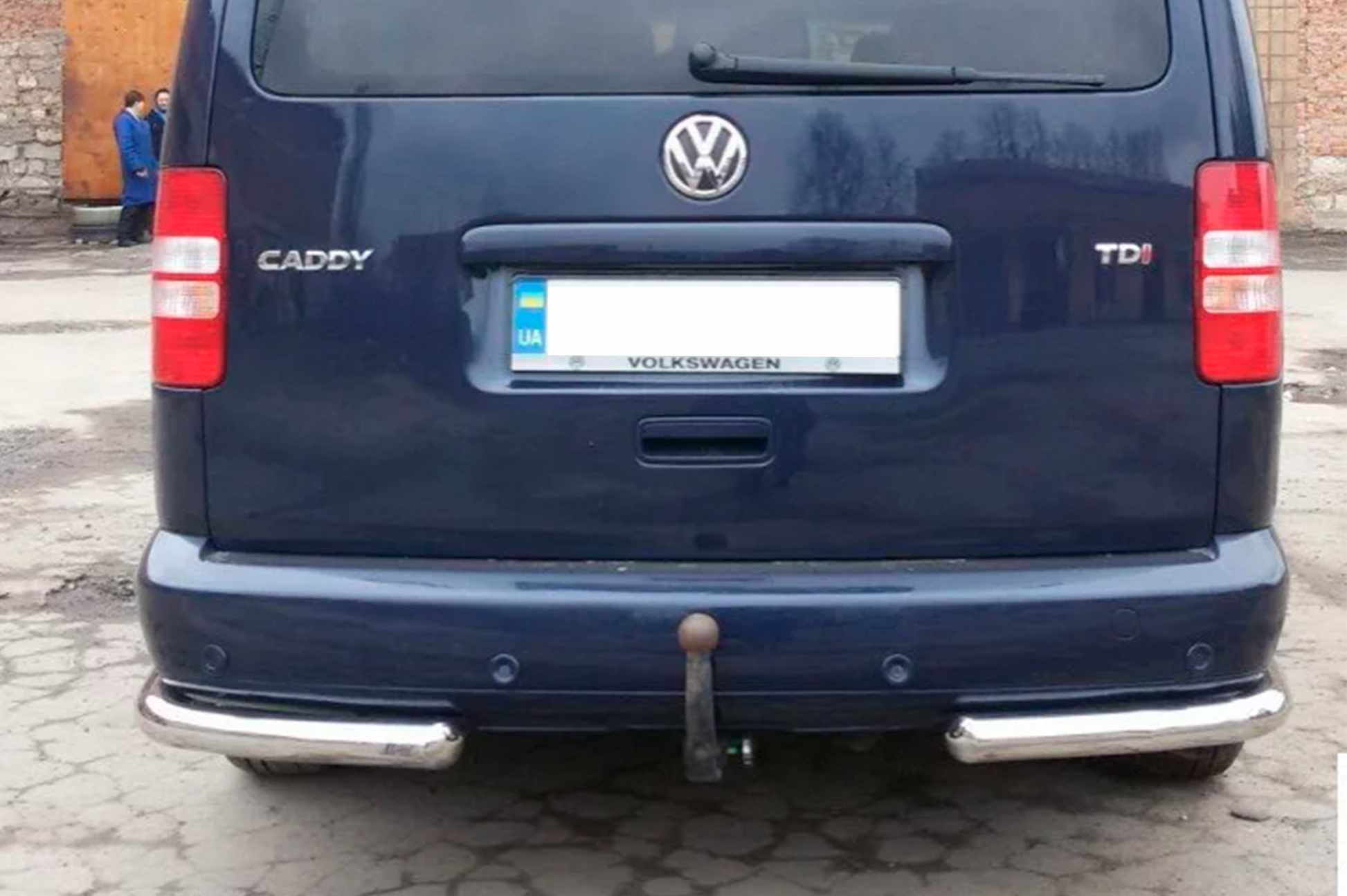 Rear Corner Bars AK003 (2 pcs, stainless steel) for Volkswagen Caddy 2010-2015 - image 5