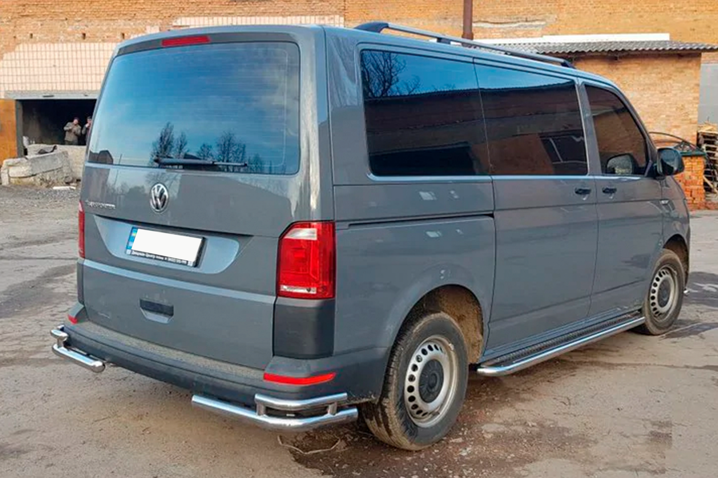 Rear Corner Bars AK003-Double (2 pcs, stainless steel) for Volkswagen T6 2015-2024 - image 6