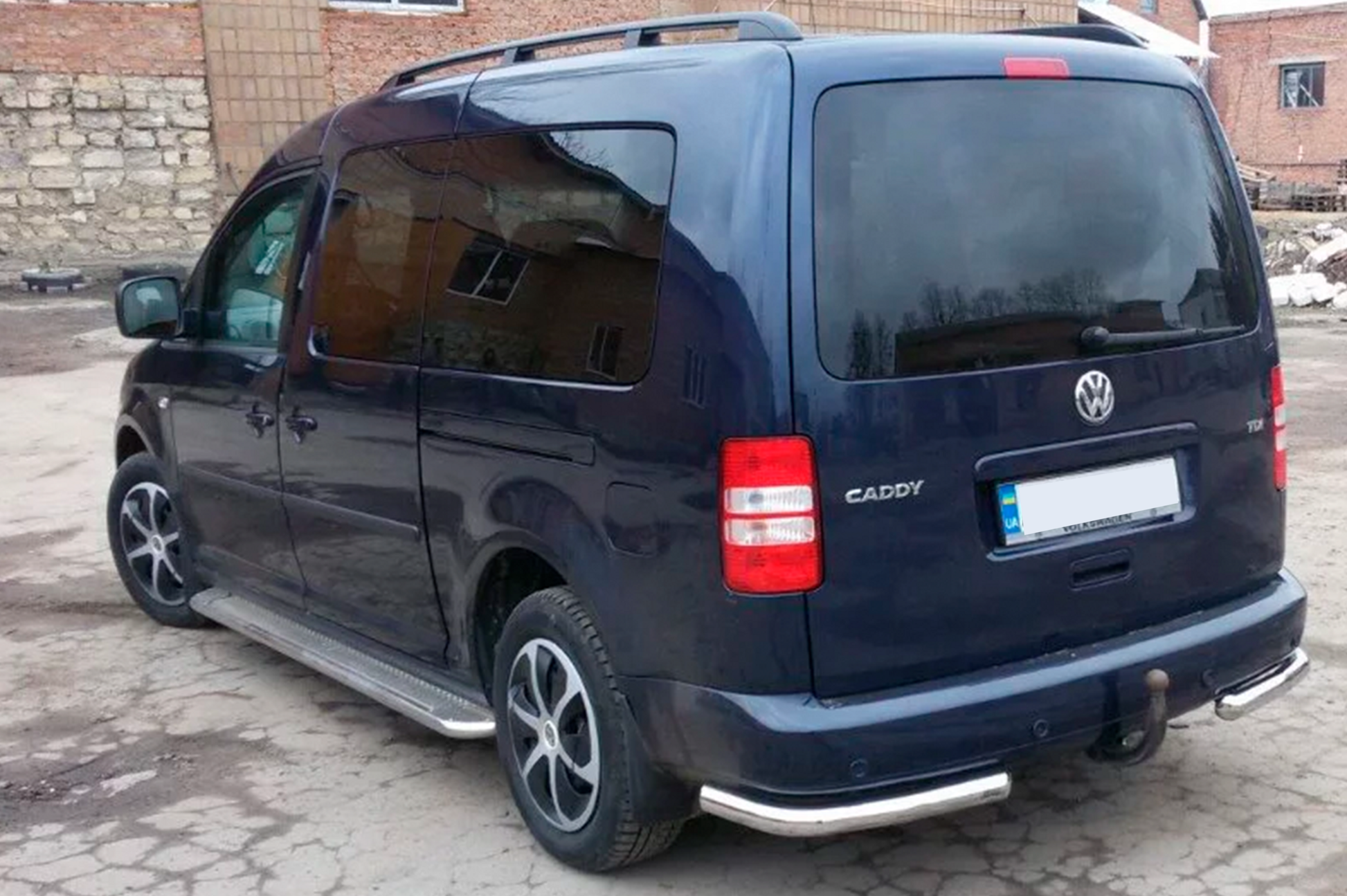 Rear Corner Bars AK003 (2 pcs, stainless steel) for Volkswagen Caddy 2004-2010 - image 9