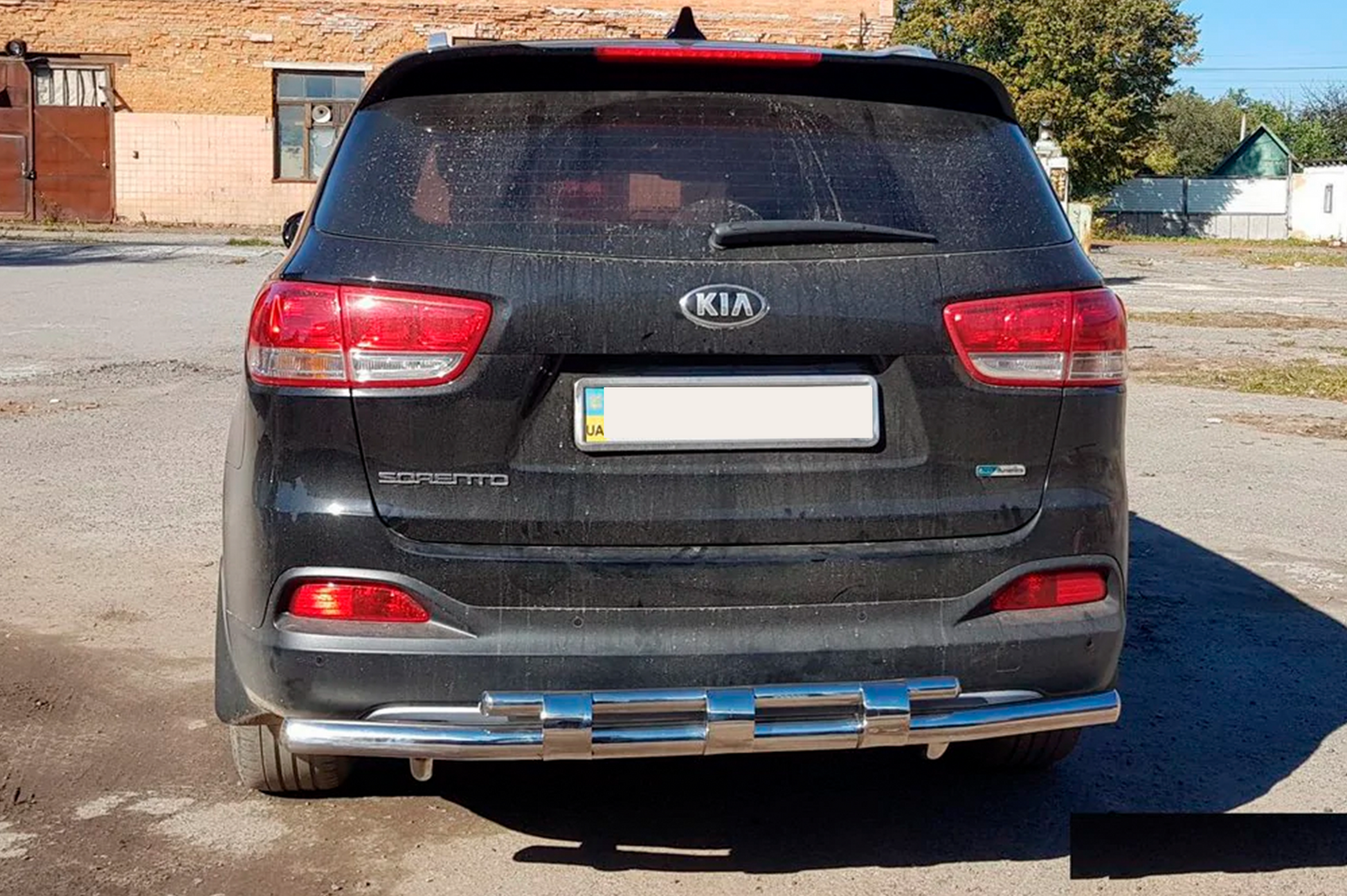 Rear Bar AK015 (Stainless Steel) for Kia Sorento II XM 2009-2014 - image 3
