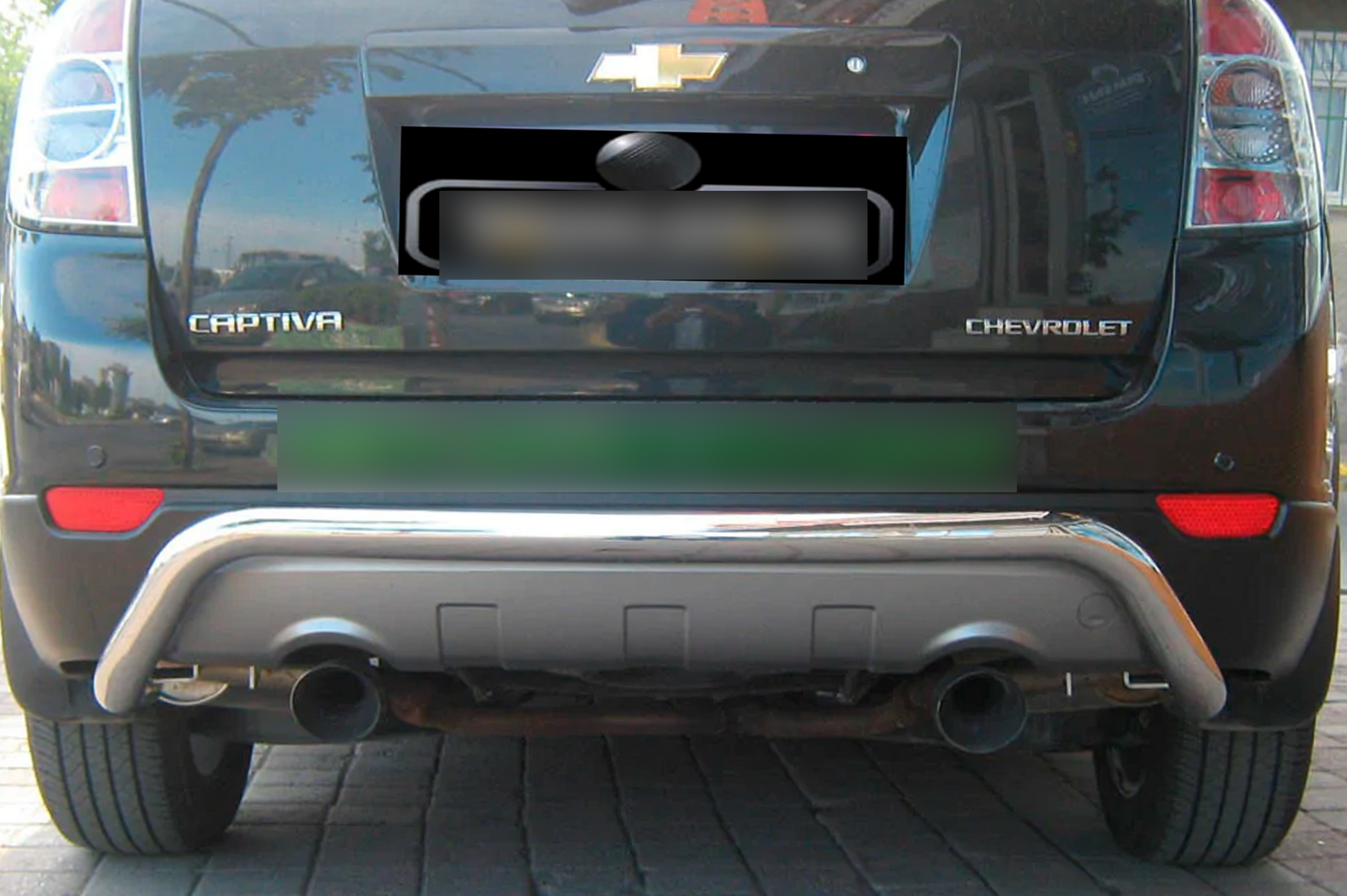 Rear Bar AK007 (Stainless Steel) for Chevrolet Captiva 2006-2019 - image 2