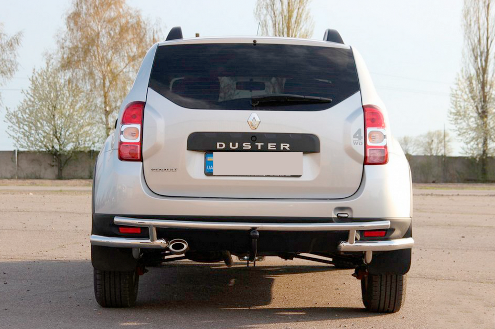 Rear Bar AK005-Special (Stainless Steel) for Dacia Duster 2008-2018 - image 1