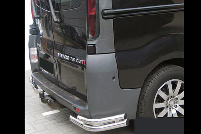 Rear Corner Bars AK003-double (stainless steel) for Opel Vivaro 2001-2015 - image 1