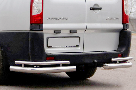 Rear Corner Bars AK003-Double (2 pcs, stainless steel) for Fiat Scudo 2007-2015 - image 1