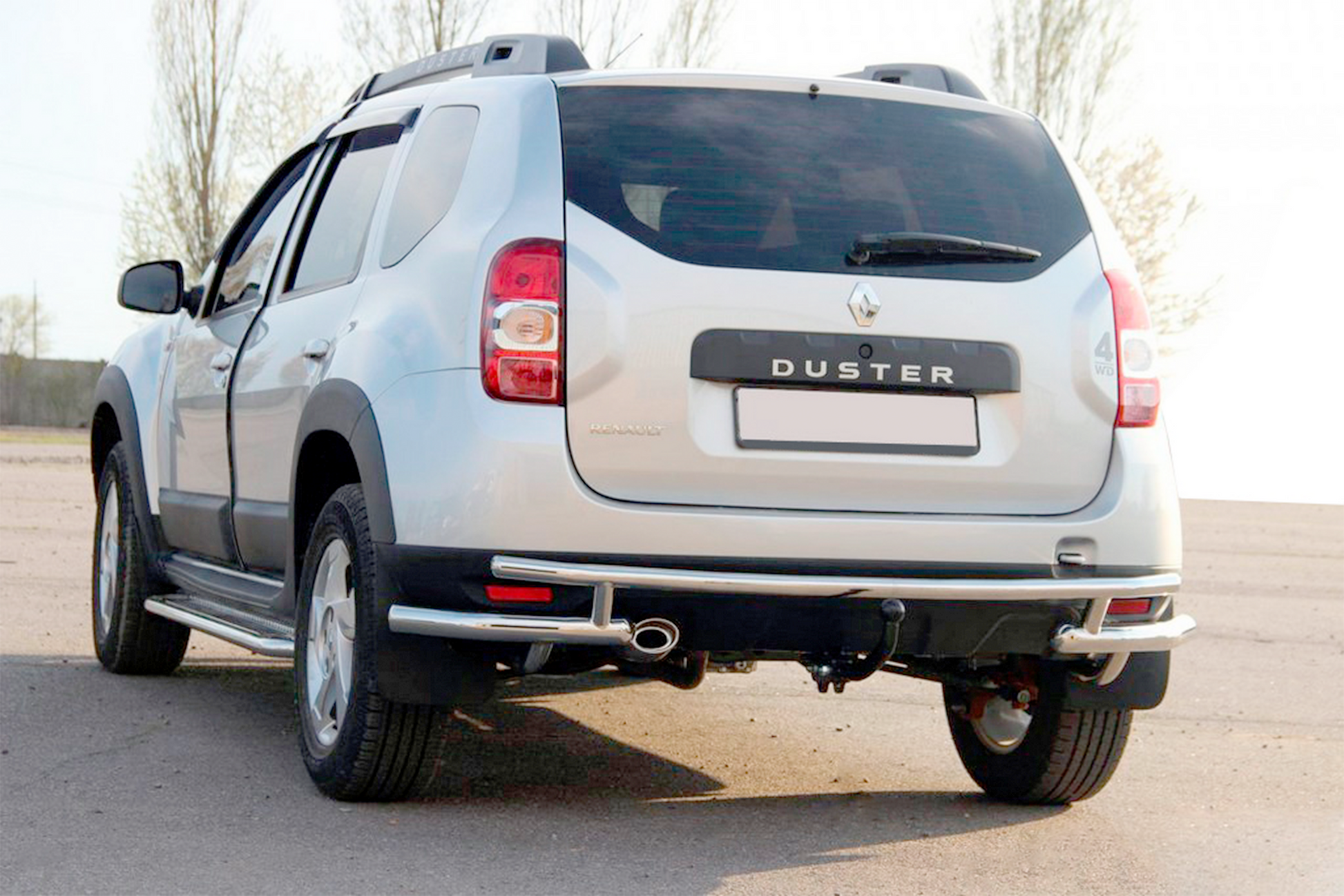 Rear Bar AK005-Special (Stainless Steel) for Renault Duster 2008-2017 - image 1