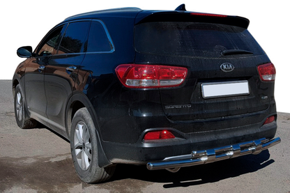 Rear Bar AK015 (Stainless Steel) for Kia Sorento II XM 2009-2014 - image 1