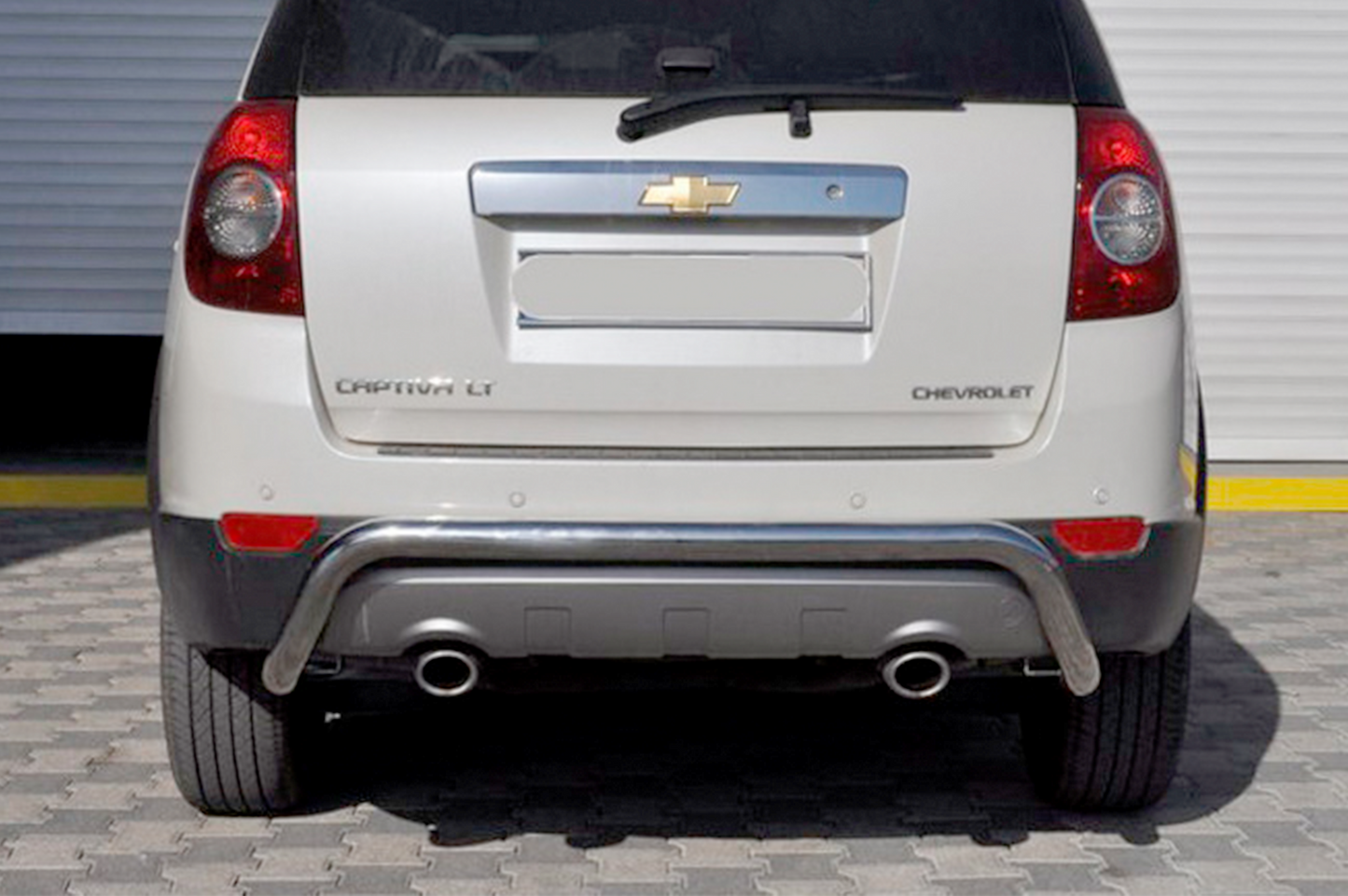 Rear Bar AK007 (Stainless Steel) for Chevrolet Captiva 2006-2019 - image 1