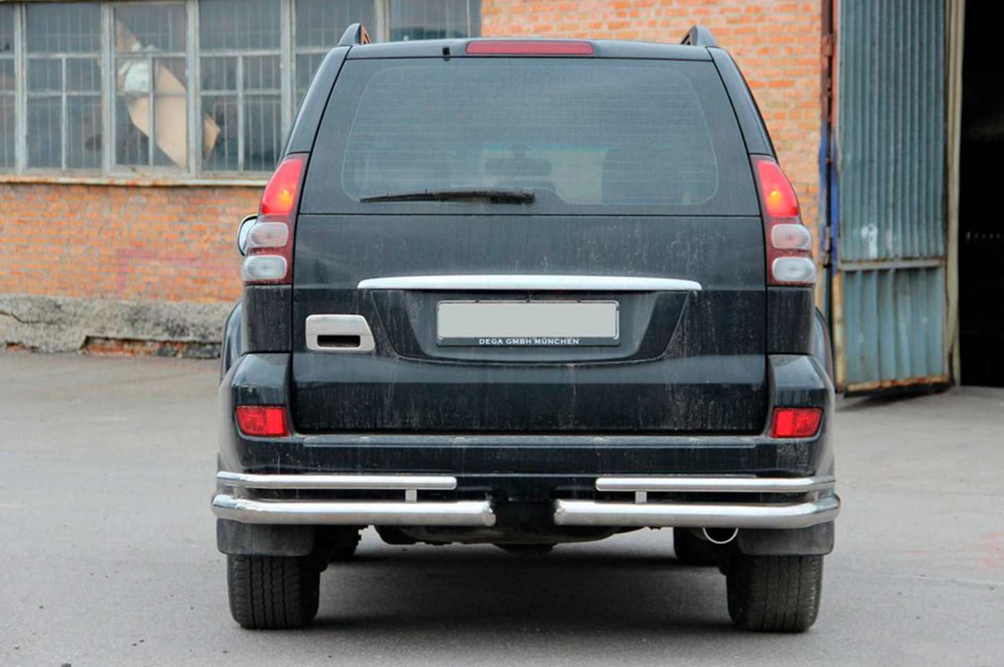 Rear double corner bars AK003-1 (2 pcs, stainless steel) for Toyota Land Cruiser Prado 120 2002-2009 - image 2