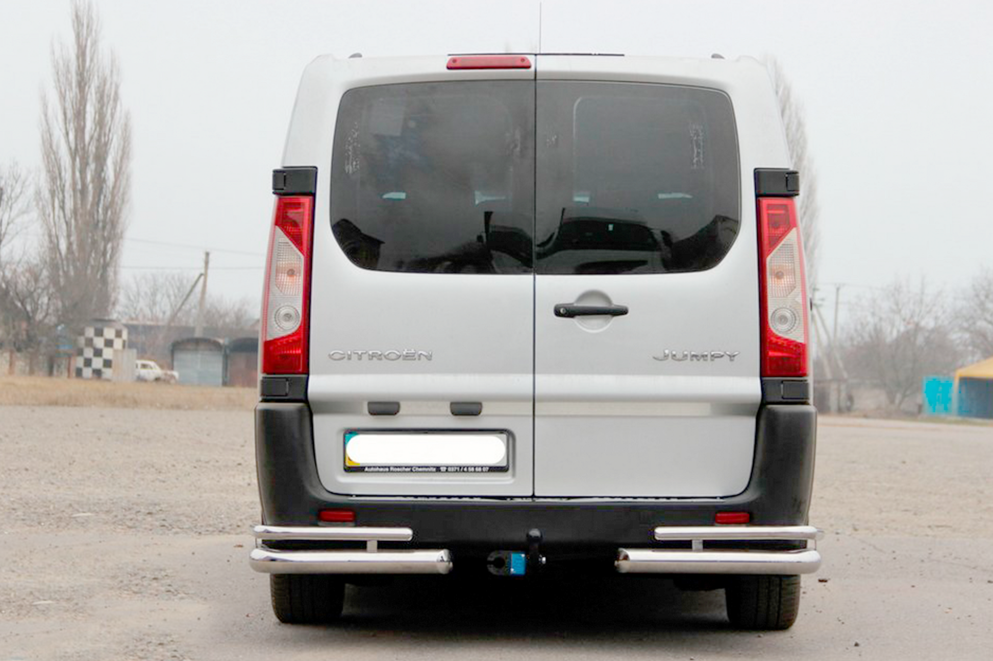 Rear Corner Bars AK003-Double (2 pcs, stainless steel) for Fiat Scudo 2007-2015 - image 2