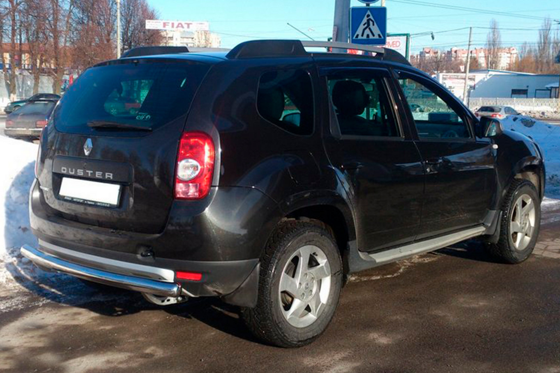 Rear bar straight (stainless steel) for Dacia Duster 2008-2018 - image 2