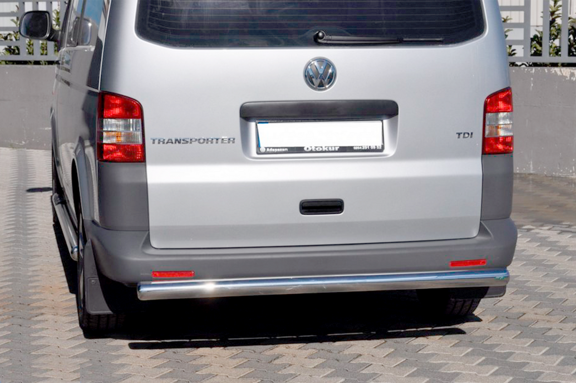 Rear Bar AK002 (Stainless Steel) for Volkswagen T5 Transporter 2003-2010 - image 4