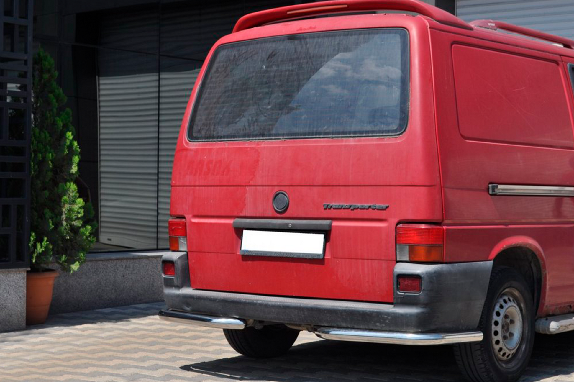 Rear Corner Bars AK003 (2 pcs, stainless steel) for Volkswagen T4 Transporter 1990-2003 - image 3
