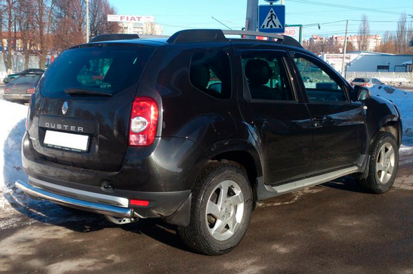 Rear bar straight (stainless steel) for Dacia Duster 2008-2018 - image 2