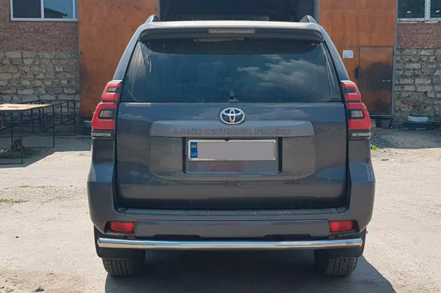 Rear Bar AK002 (Stainless Steel) for Toyota Land Cruiser Prado 150 2009-2023 - image 6