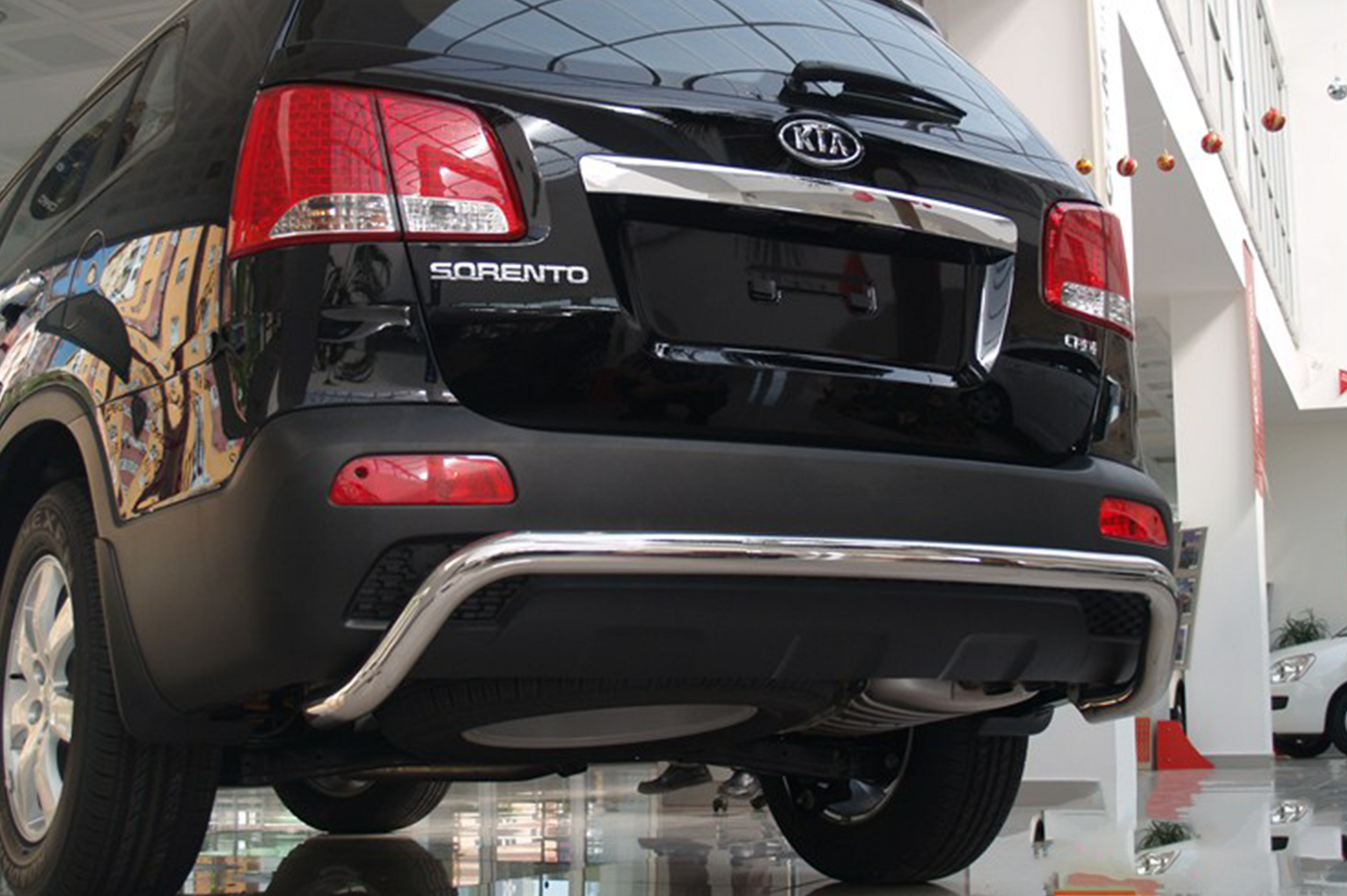 Rear Bar AK007 (Stainless Steel) for Kia Sorento II XM 2009-2014 - image 2
