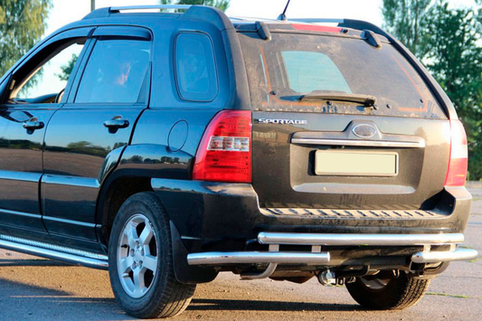 Rear Bar AK007 (Stainless Steel) for Kia Sportage 2004-2010 - image 1