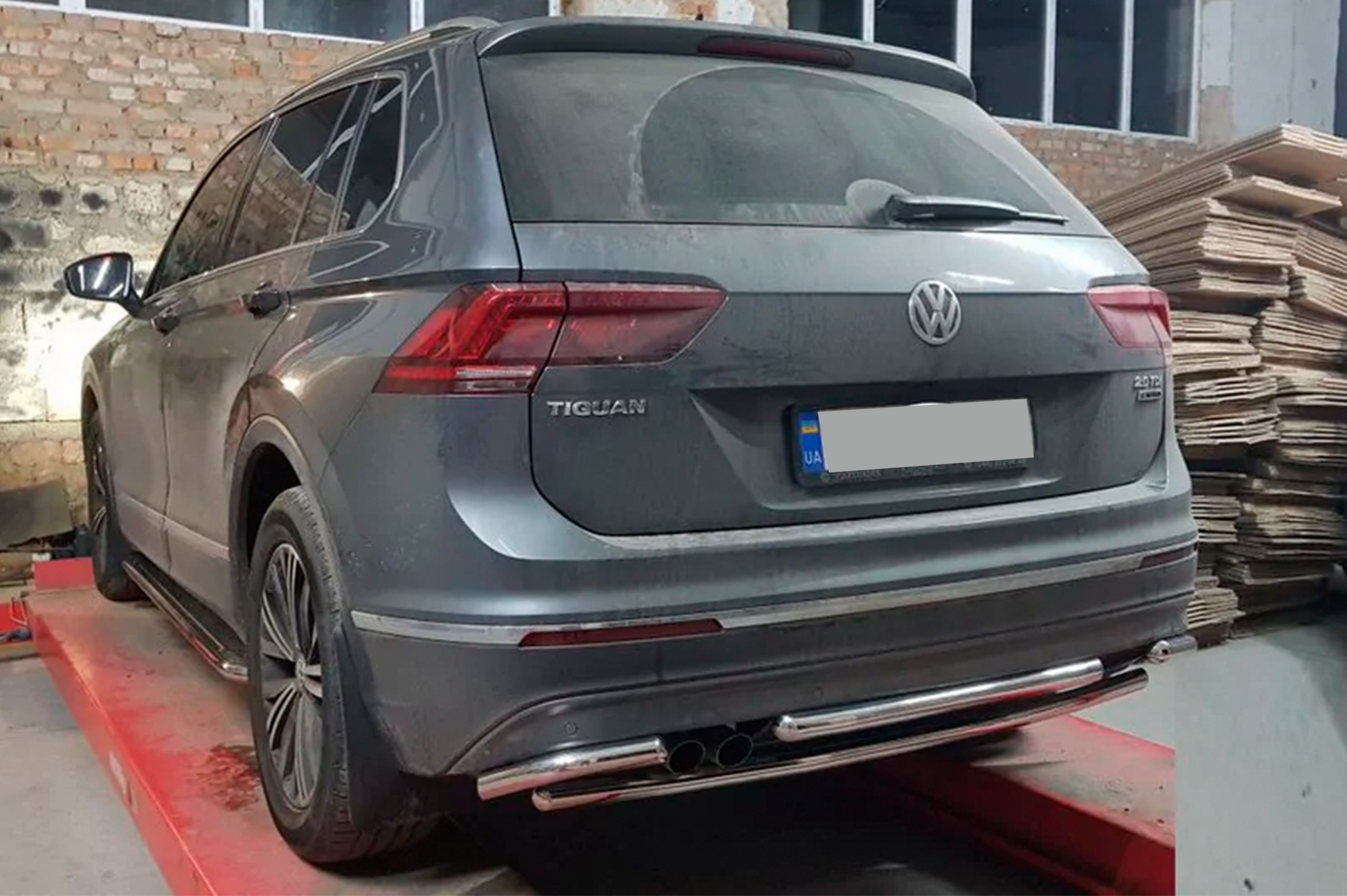 Rear Guard AK001-2 (Stainless Steel) for Volkswagen Tiguan 2016-2023 - image 4