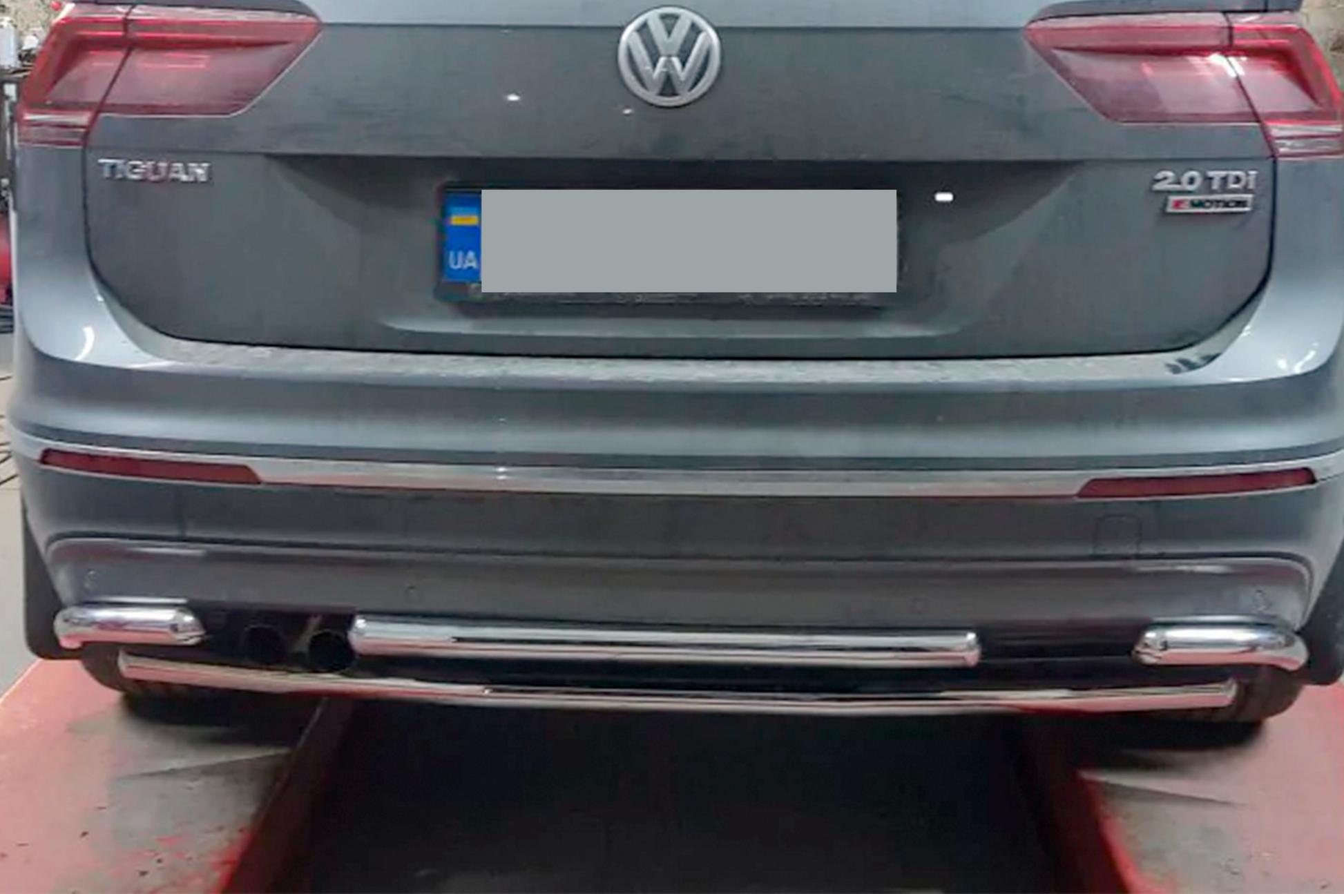 Rear Guard AK001-2 (Stainless Steel) for Volkswagen Tiguan 2016-2023 - image 3