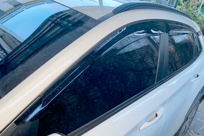 Window Deflectors (4 pcs, HIC) for Hyundai Kona 2017-2023 - image 1