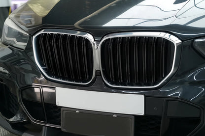 Kidneys M-Look (2019-2022, Gloss Black with Chrome Trim) for BMW X5 G05 2019–2026 - image 1