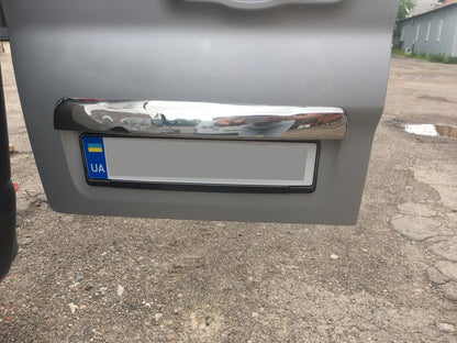 Stainless steel trim above license plate for Renault Trafic 2015- - image 3