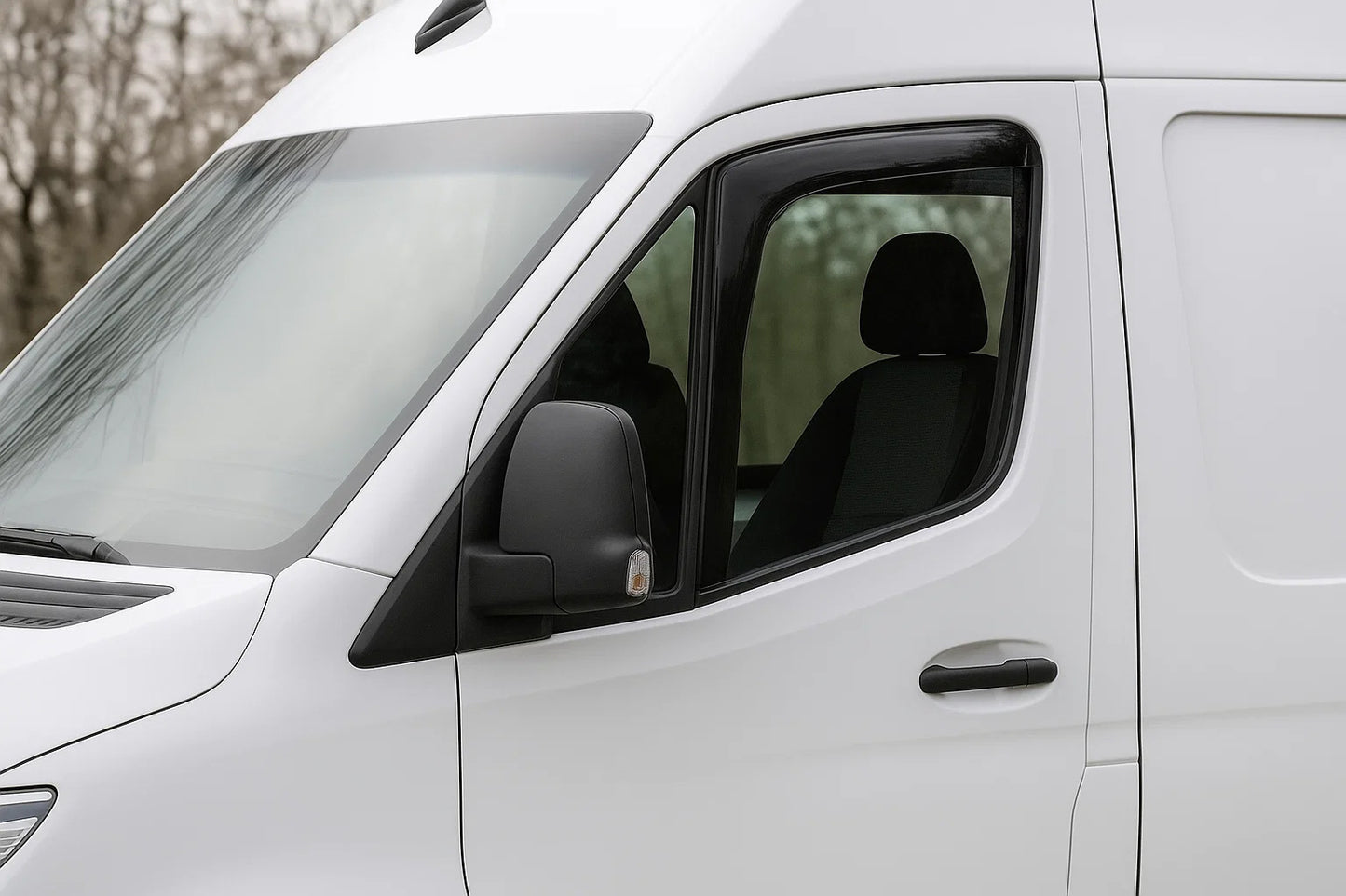 In-Channel Wind Deflectors Niken Luxury (2 pcs) for Mercedes Sprinter W907/W910 2018- - image 1